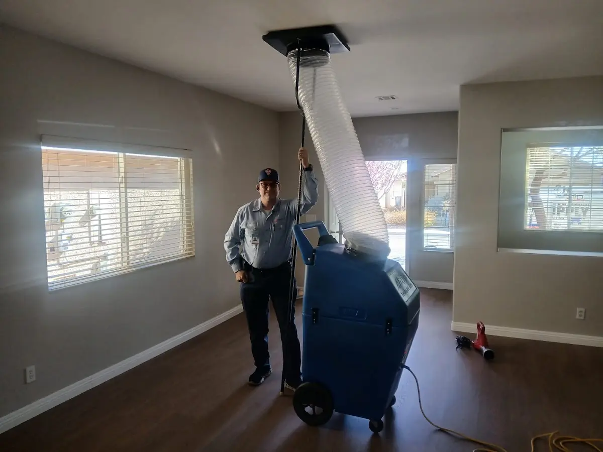Professional Dryer Vent Cleaning work inside a Mandeville home